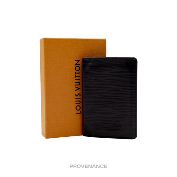 🔴 Louis Vuitton Pocket Organizer Wallet - Black Epi Leather - Picture 1 of 9